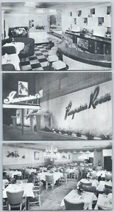 LOTE de la década de 1950 Papa Joes Iacomini restaurante italiano publicidad postal Akron Ohio - Imagen 1 de 7
