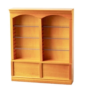 Deluxe Pine Double Shelf Unit Tumdee 1:12 Scale Dolls House Furniture 9230 - Picture 1 of 7