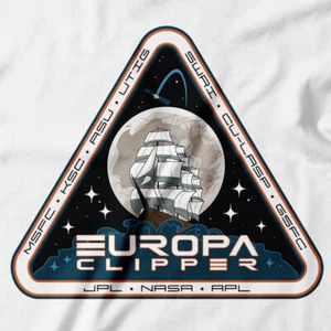 Space Europa Clipper T-shirt | NASA tshirt of Jupiter Moon Mission Patch tee - Picture 1 of 14