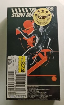 The Stunt Man VHS SEALED w/ Watermarks & 5 Star Sticker CBS Fox Video  - Image 1 of 4