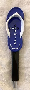 Port Brewing Figural Beer Tap Handle Rare Blue Flip Flop Sandle - Picture 1 of 4