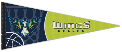 DALLAS WINGS WNBA Basketball Premium Felt 12x30 Collectors PENNANT Cover