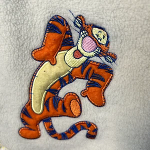 Tigger Winnie The Pooh Baby Embroidered Blanket 36x32 Rare Disney Cover - Picture 1 of 6