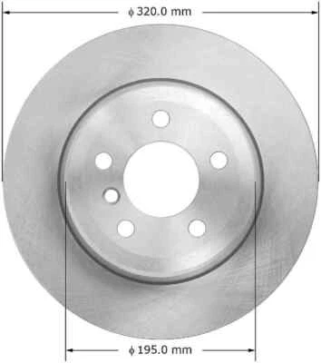 Rotor de freno de disco compatible con BMW X5 X6 X3 BENDIX 2007-2014 Foto 1 de 3