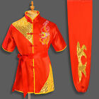 Silk Kung Fu Tai Chi Uniform Martial Arts Suit Sequins Dragon Embroidery Outfit