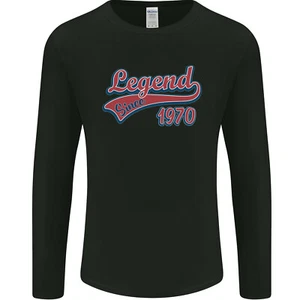 Legend Since 55th Birthday 1970 Mens Long Sleeve T-Shirt - Picture 1 of 15