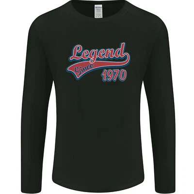 Legend Since 55th Birthday 1970 Mens Long Sleeve T-Shirt - Image 1 of 4