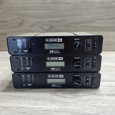 3X Line 6 XD-V70 2.4GHz Digital Wireless Mic Receiver Power on - Image 1 of 4
