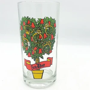 Vintage 1970s 12 Days of Christmas 5th Day Replacement Glass Tumbler - Picture 1 of 6