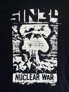 Sin 34 Nuclear War Shirt, Size M, Punk, Black Flag, Circle Jerks