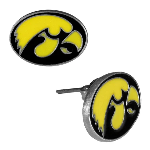 IOWA HAWKEYES POST STUD EARRINGS Cover