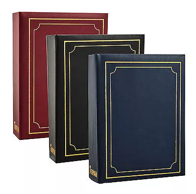 Traditional 6  X 4   Photo Album With 200 Pockets Black, Blue Or Burgundy  • 6.79£