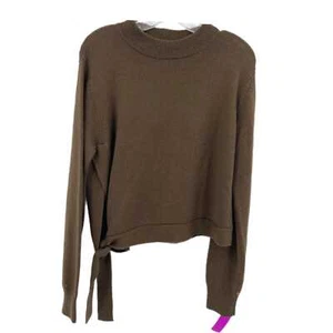 W by Worth Brown Classic Solid Sweater | Regular Fit - Picture 1 of 6