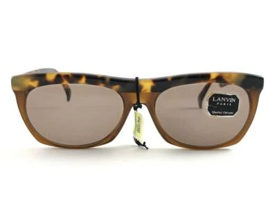VINTAGE LANVIN " CLARISSE " DARK TORTOISE 1980 FRANCE SUNGLASSES - Image 1 of 4