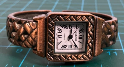 Reloj para mujer Bijoux Terner brazalete esfera blanca número romano batería nueva Foto 1 de 4