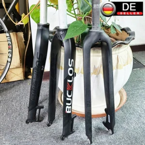 Fourche rigide VTT 26/27,5/29" aluminium/carbone 1-1/8 frein à disque droit - Photo 1/19