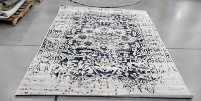 Tapete manchado CREME/MARINHO 6'-7" X 9'-2", preço reduzido 1172728560 MAD603D-6 - Imagem 1 de 4