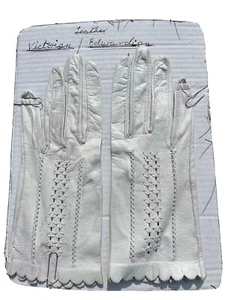 victorian / edwardian leather gloves - Picture 1 of 2