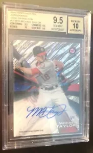 Michael Taylor RC 2015 AUTO Rare High Tek Tidal Refractor /99 BGS 9.5 auto 10 - Picture 1 of 1