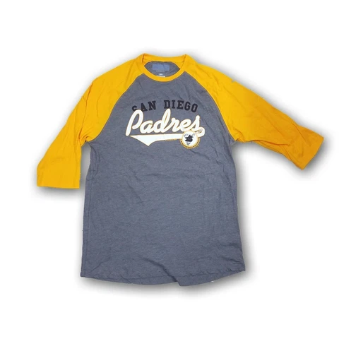 San Diego Padres MLB Adult Men's Yellow/Gray 3/4's Sleeve Cover