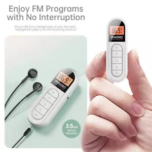 Mini Digital Portable Pocket LCD AM FM Radio Stereo USB Rechargeable❉ - Bild 1 von 8