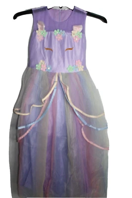 Unicorn Tulle Tutu Dress For Girls With Hairband Party Frock size 160 (B41) - Image 1 of 4