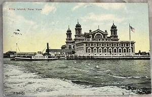 Vintage 1911 Postcard Ellis Island Early View NYC New York City - Picture 1 of 2