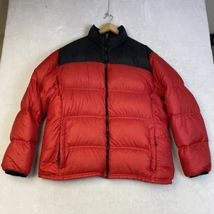Vintage L.L. Bean Men’s Size 2XLT Puffer Jacket Black and Red Colorblock Y2K - Picture 1 of 10