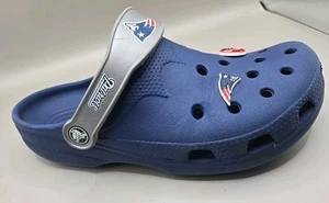 Blaue New England Patriot Crocs Jibbitz Boston rote Socken/Patrioten W8-9 M6-7 - Bild 1 von 15