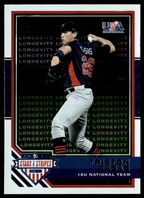 2017 Panini Stars and Stripes Longevity Triston Casas USA #47 - Image 1 of 2