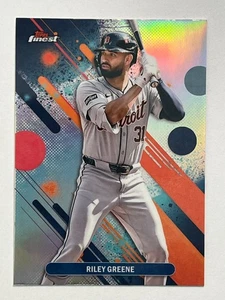 🔥2025 Topps Finest Common Refractor #63 Riley Greene Detroit Tigers🔥 - Picture 1 of 2