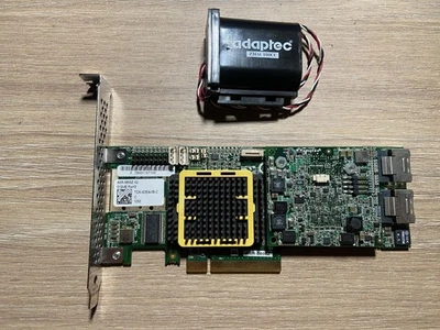 Adaptec ASR-5805Z/Q RAID Controller Card PCI Express + Battery - TESTED - GOOD - Image 1 of 3