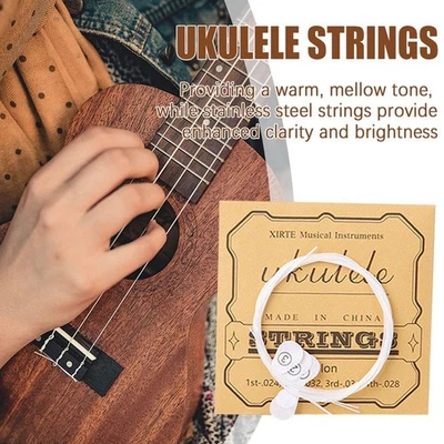 Ukulele Strings For Soprano Concert Tenor Nylon 4 H9J2 in SALE Set 1 M3K3 U2G3 - Image 1 of 4