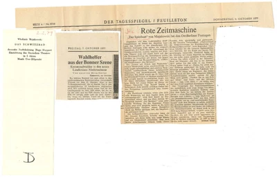 Programm und Rezensionen Deutsches Theater Berlin Majakowski Schwitzbad 2.2.1979 - Bild 1 von 2