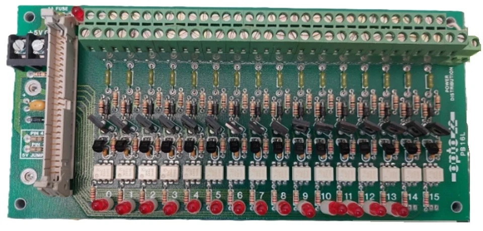 Opto 22 PB16L DC Output 5-60 VDC 16-Channel Integral Rack - Image 1 of 1