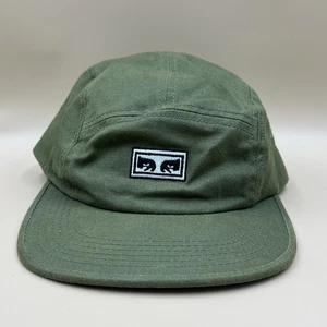 Obey 5 Panel Camp Hut grün Strapback Double Delicious Patch Logo Workwear - Bild 1 von 5