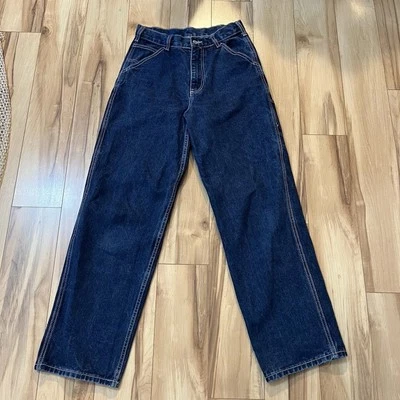 Pantalones de mezclilla Brandy Melville J Galt Y2k para mujer talla pequeña patinador hipster pierna ancha Foto 1 de 4