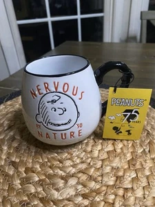 Peanuts Charlie Brown "Nervous By Nature" 75. Jahrestag Kaffeebecher. - Bild 1 von 5