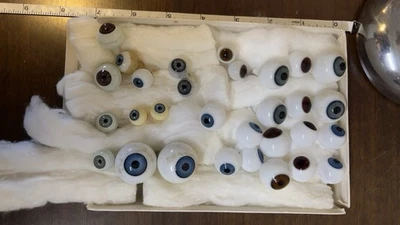 30 más ojos de muñeca de vidrio, ojos de muñeca de plástico, pestañas y dientes de muñeca de porcelana Foto 1 de 4
