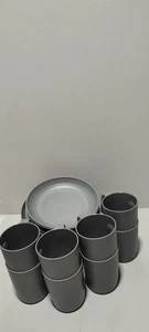 Kunststoffgeschirr Set von 24 Stück wiederverwendbar Leichte Gewichtsscheiben - Bild 1 von 3