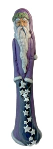 Vintage Scioto Form LILA Bleistift Keramik Weihnachtsmann 1992 15,25" hoch - Bild 1 von 10