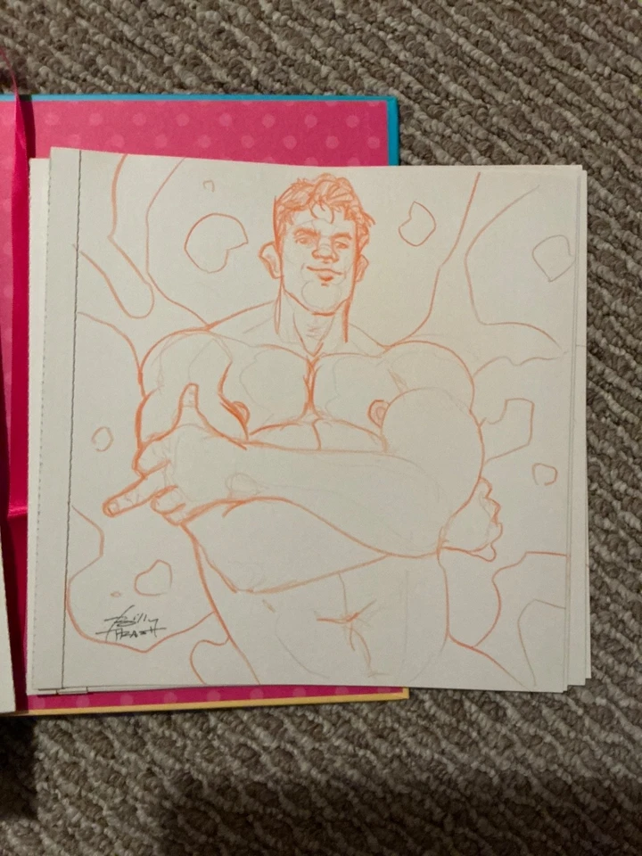 Hk113 Muscle hunk фигурка рисунок иллюстрация Billy thrash beefcake гей int - Изображение 1 из 1