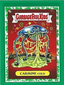 2022 Topps Garbage Pail Kids Book Worms Booger Green Carmine Cold #17b - Picture 1 of 2