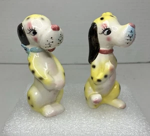 Vintage norcrest anthropomorphic Winking Dog Salt And Pepper Shakers - Picture 1 of 6