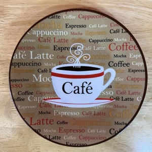 Trisa 8" Dessertteller Café Kaffeetasse Thema Latte Cappuccino Mokka Espresso - Bild 1 von 12