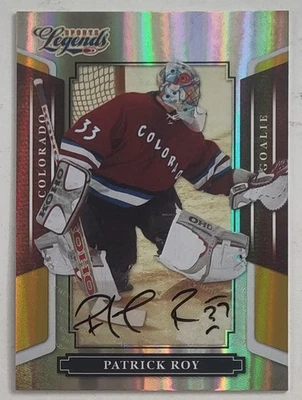 Donruss Americana Sports Legends 2008 espejo dorado Patrick Roy automático patio 4/5 Foto 1 de 3
