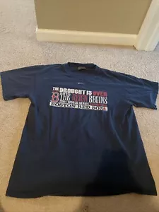 mens vintage nike Center Swoosh boston red sox 2004 world series tee size L - Picture 1 of 5