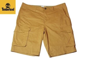 Timberland Men's Tan Cargo Shorts Size W38 L11 Relaxed Fit Cotton Shorts - Picture 1 of 11
