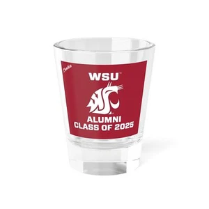 Vaso de chupito Washington State Cougars CLASE DE EX ALUMNOS (elige tu año de graduación) - Imagen 1 de 5
