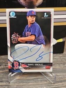 2018 Bowman Chrome Daniel Gonzalez 1st Bowman Auto CPA-DG Red Sox